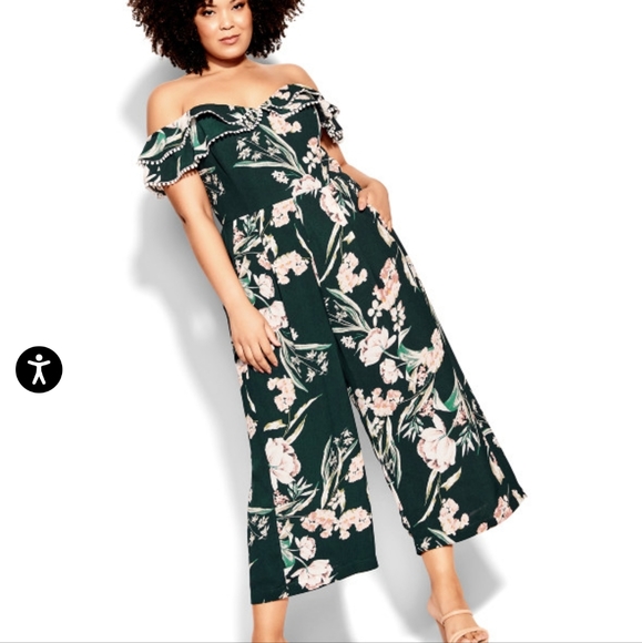 NWT CITY CHIC JUMPSUIT SIZE M 18 - Picture 2 of 11